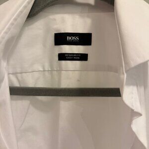 BOSS Regular Fit Easy Iron White Shirt